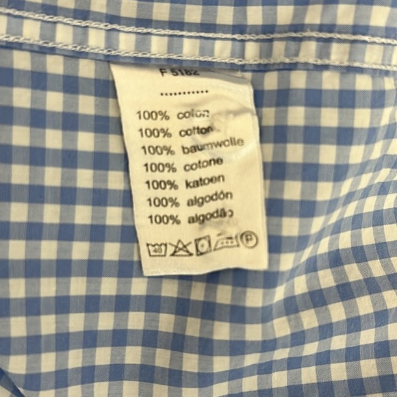 Lacoste Short Sleeve Checkered Button Down Shirt - Picture 8 of 9